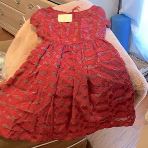Gorgeous moulineyte soeurs dress red nwt 2P